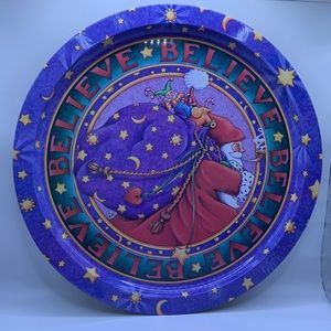 Mary Engelbreit 1997 Christmas Round Tray Tin
